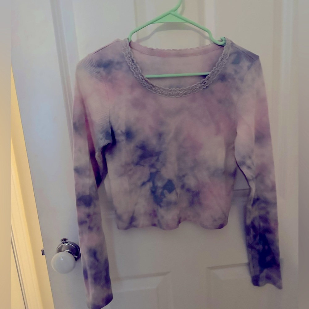 American Eagle Long-Sleeve Crop Top